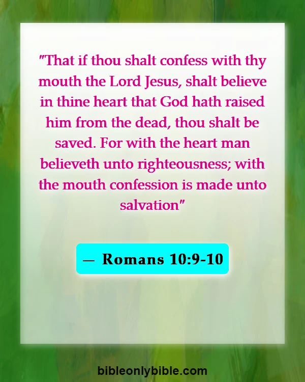 Bible Verses About No Religion Can Save You (Romans 10:9-10)