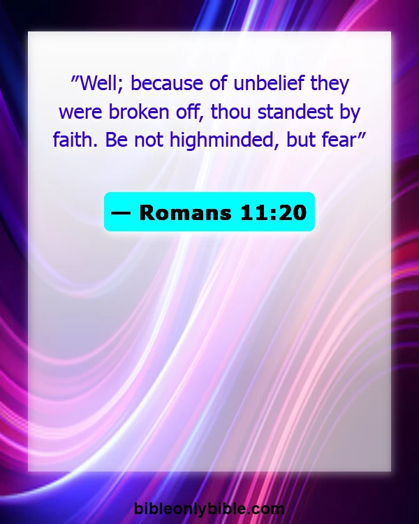 Bible Verses About Doubt (Romans 11:20)