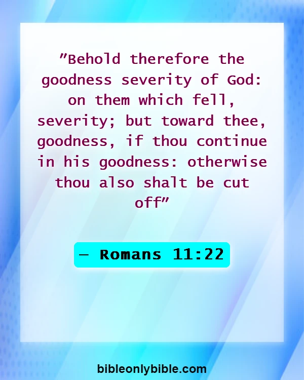 Bible Verses About Warning Before Destruction (Romans 11:22)