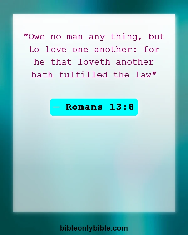 Bible Verses About Money Problems (Romans 13:8)