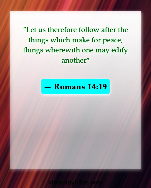 Bible Verses About Exposing Your Body (Romans 14:19)