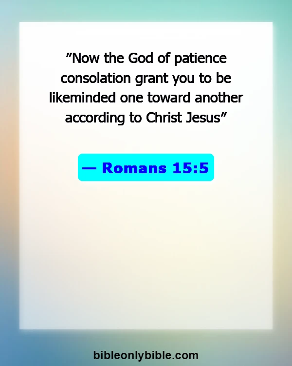 Bible Verses About Fellowship (Romans 15:5)