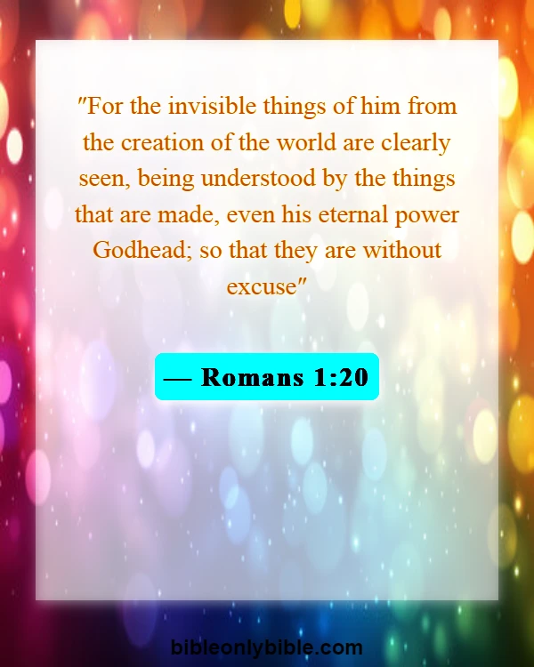Bible Verses About Respecting God's Creation (Romans 1:20)