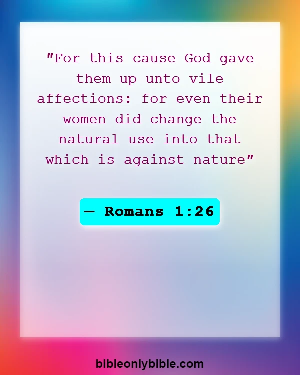 Bible Verses About Abomination (Romans 1:26)
