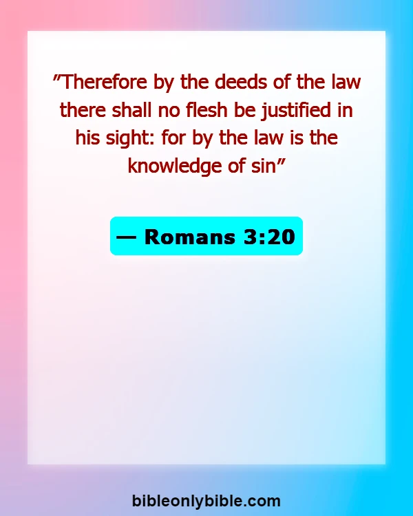Bible Verses About No Religion Can Save You (Romans 3:20)
