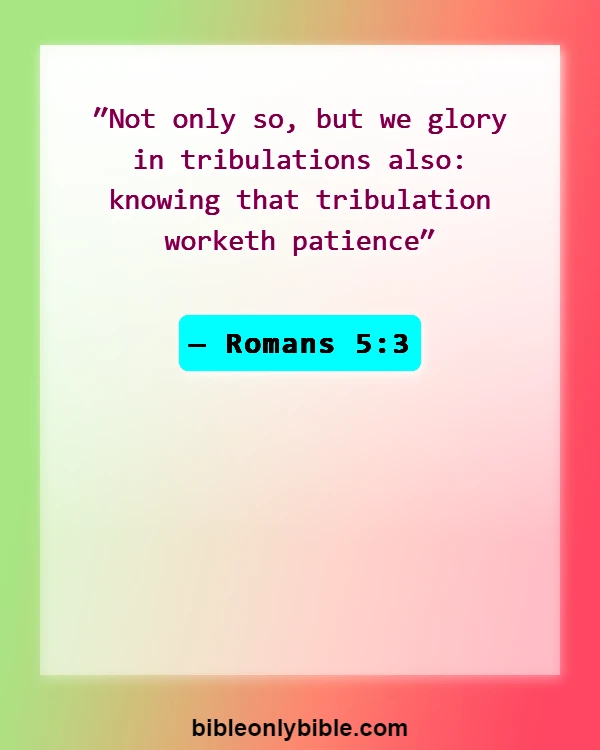 Bible Verses About Running The Race (Romans 5:3)