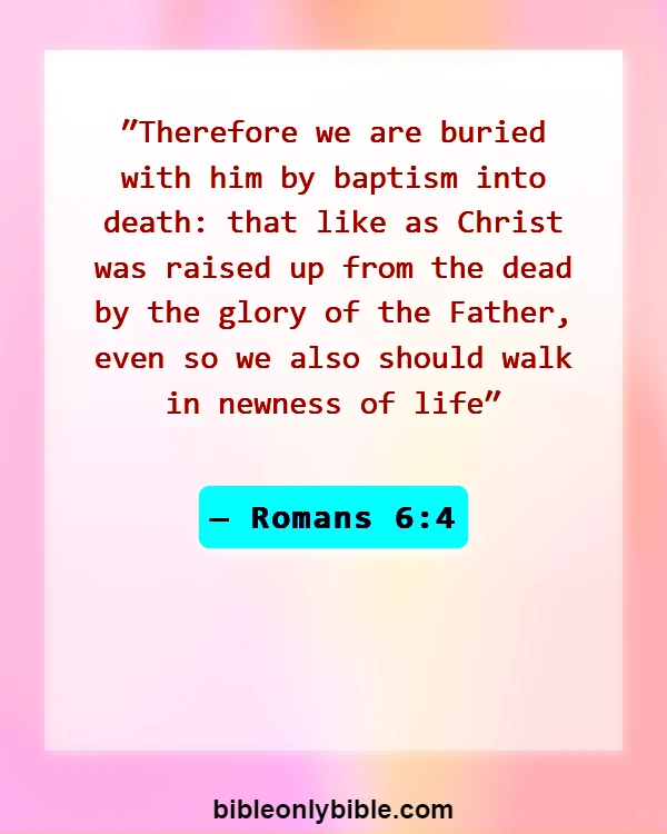 Bible Verses About Letting Go Of Past Mistakes And Guilt (Romans 6:4)