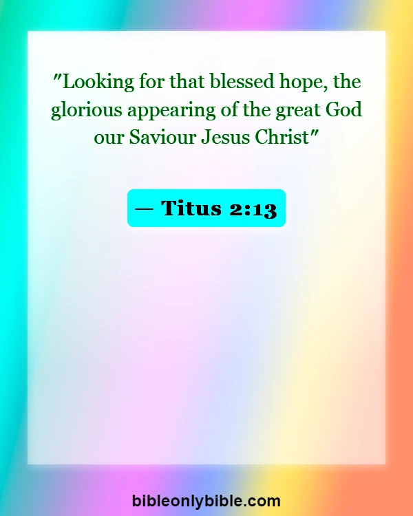 Bible Verses About Rapture (Titus 2:13)
