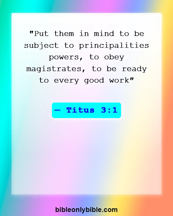 Bible Verses About Disrespecting Others (Titus 3:1)