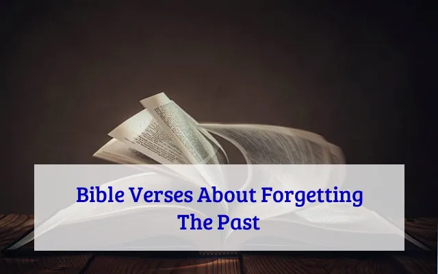 Bible Verses About Forgetting The Past