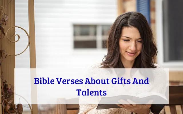 Bible Verses About Gifts And Talents