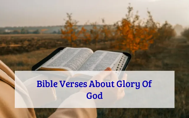 Bible Verses About Glory Of God
