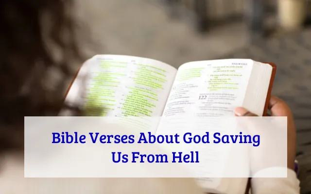 Bible Verses About God Saving Us From Hell