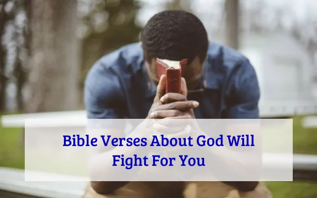 Bible Verses About God Will Fight For You
