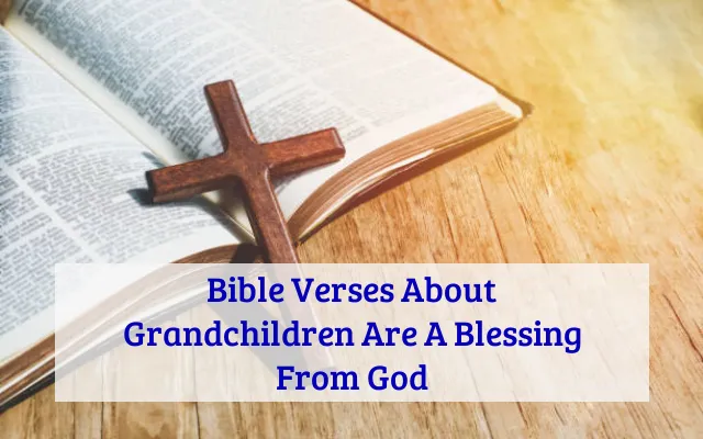 Bible Verses About Grandchildren Are A Blessing From God