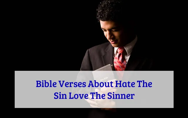 Bible Verses About Hate The Sin Love The Sinner