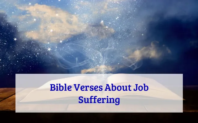 Bible Verses About Job Suffering