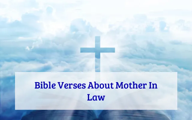 Bible Verses About Mother In Law