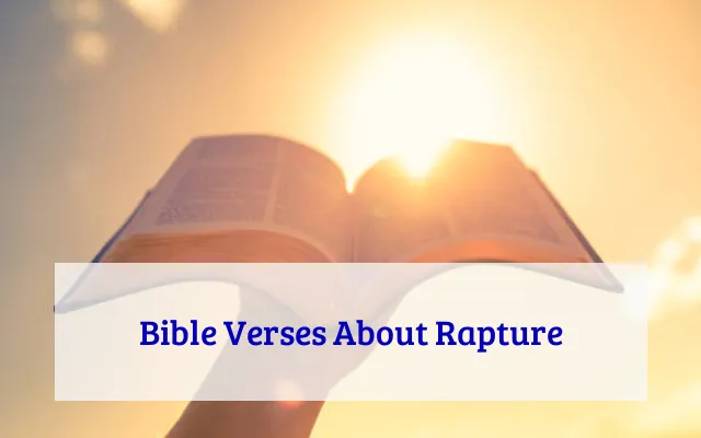 Bible Verses About Rapture