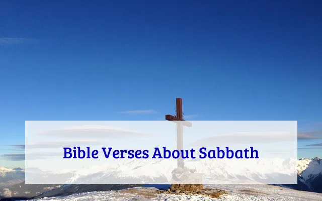 Bible Verses About Sabbath
