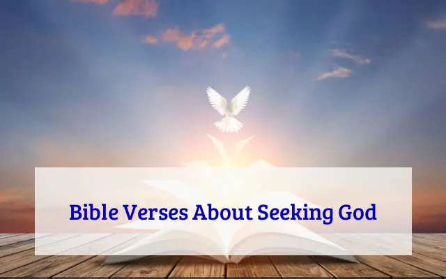 Bible Verses About Seeking God