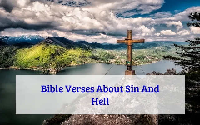 Bible Verses About Sin And Hell