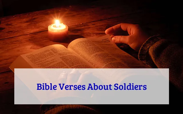 Bible Verses About Soldiers