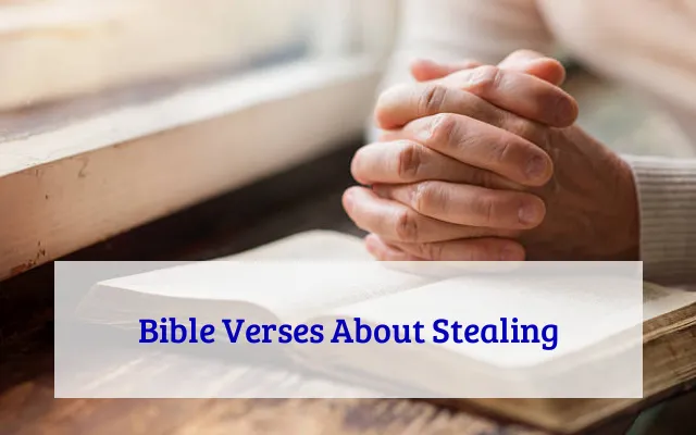 Bible Verses About Stealing