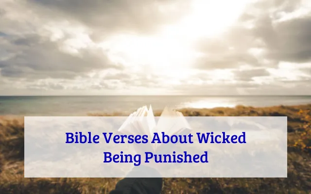 Bible Verses About Wicked Being Punished